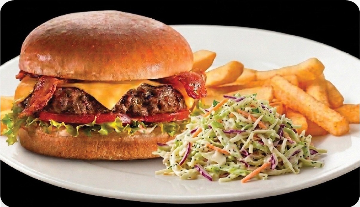 Beef Burger at Olive & Grill