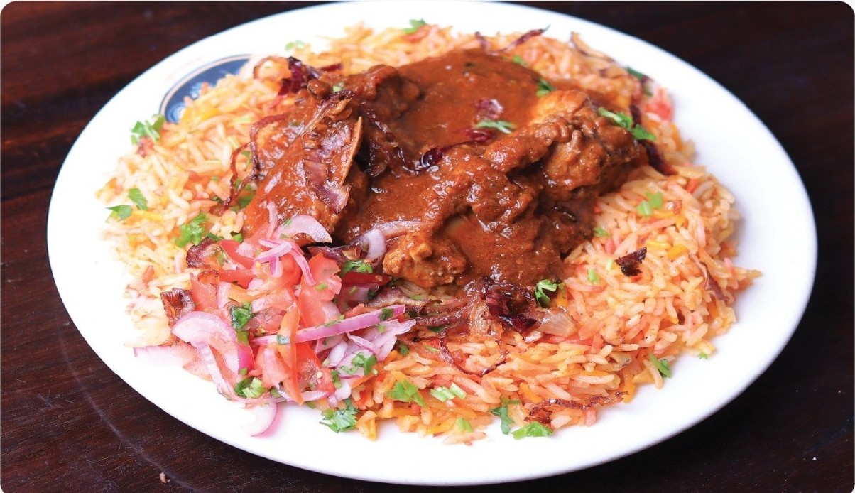 Goat Biryani at Olive & Grill