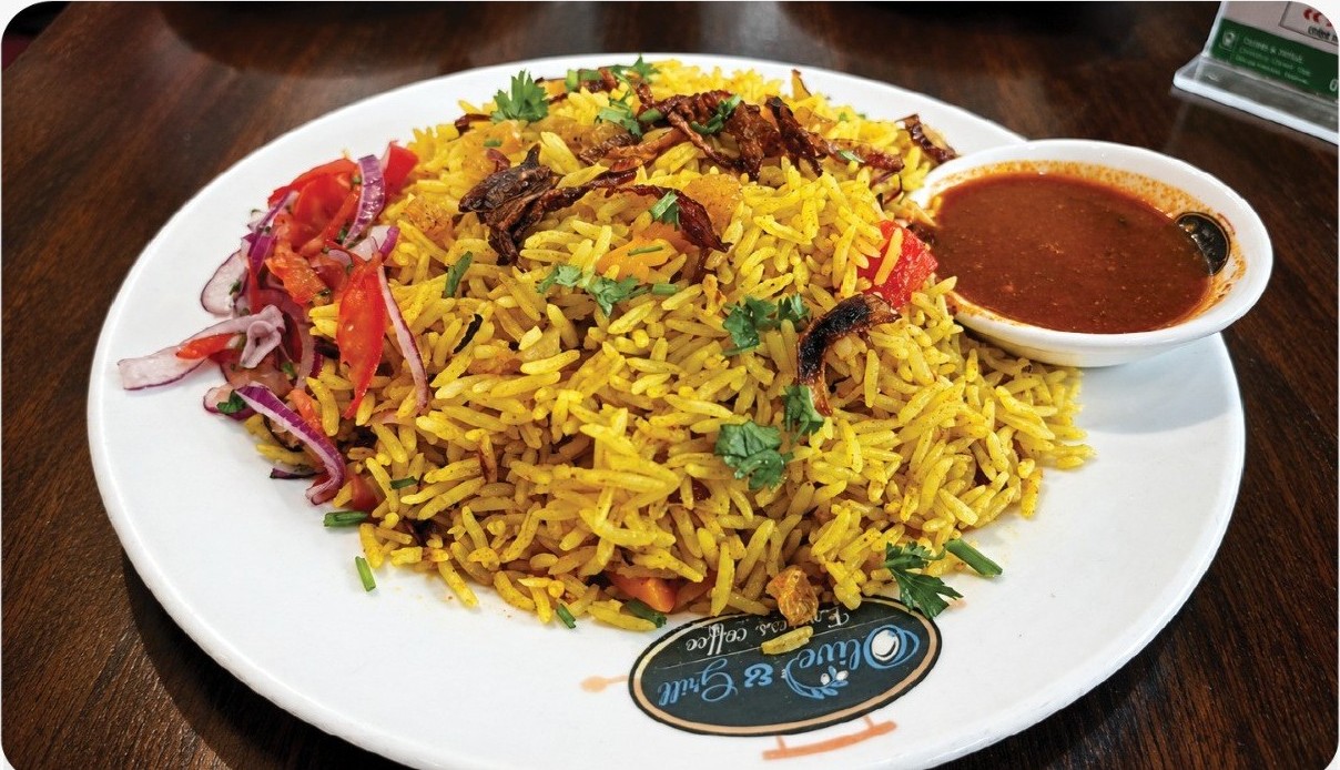 Kabsa Rice at Olive & Grill
