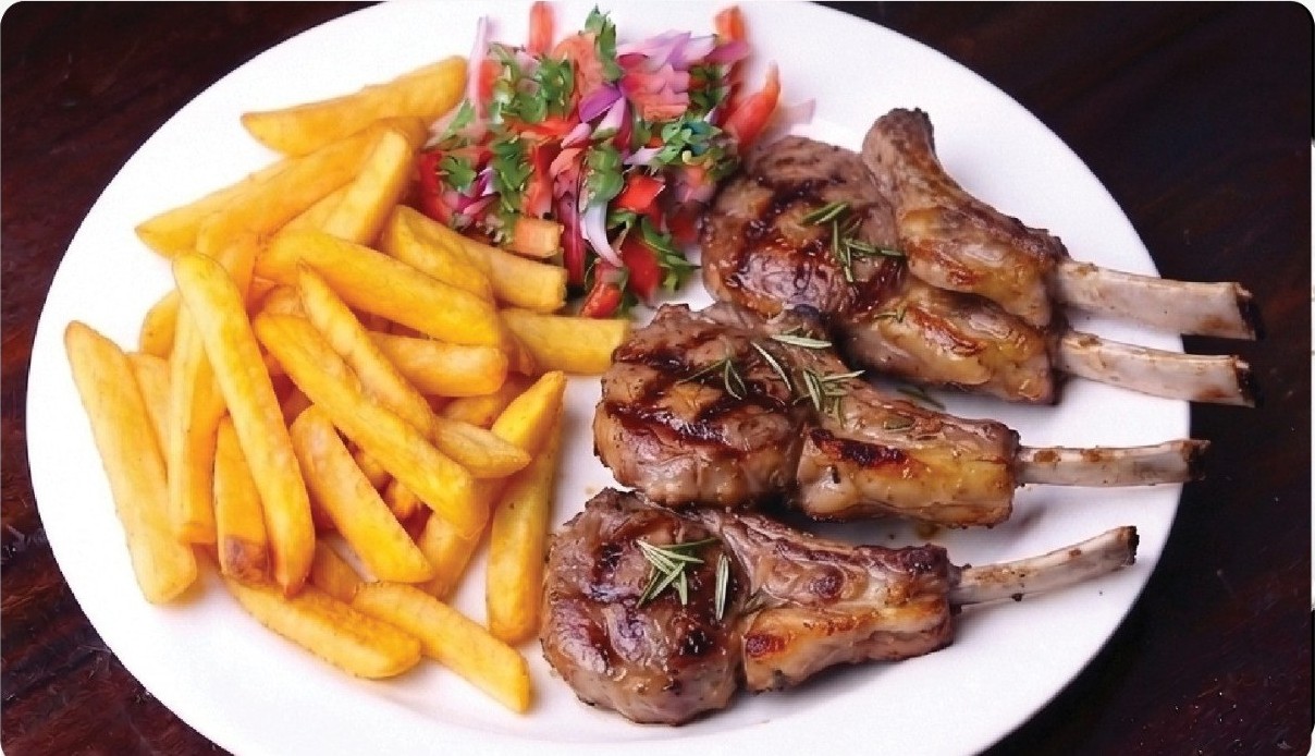 Lamb Chops at Olive & Grill