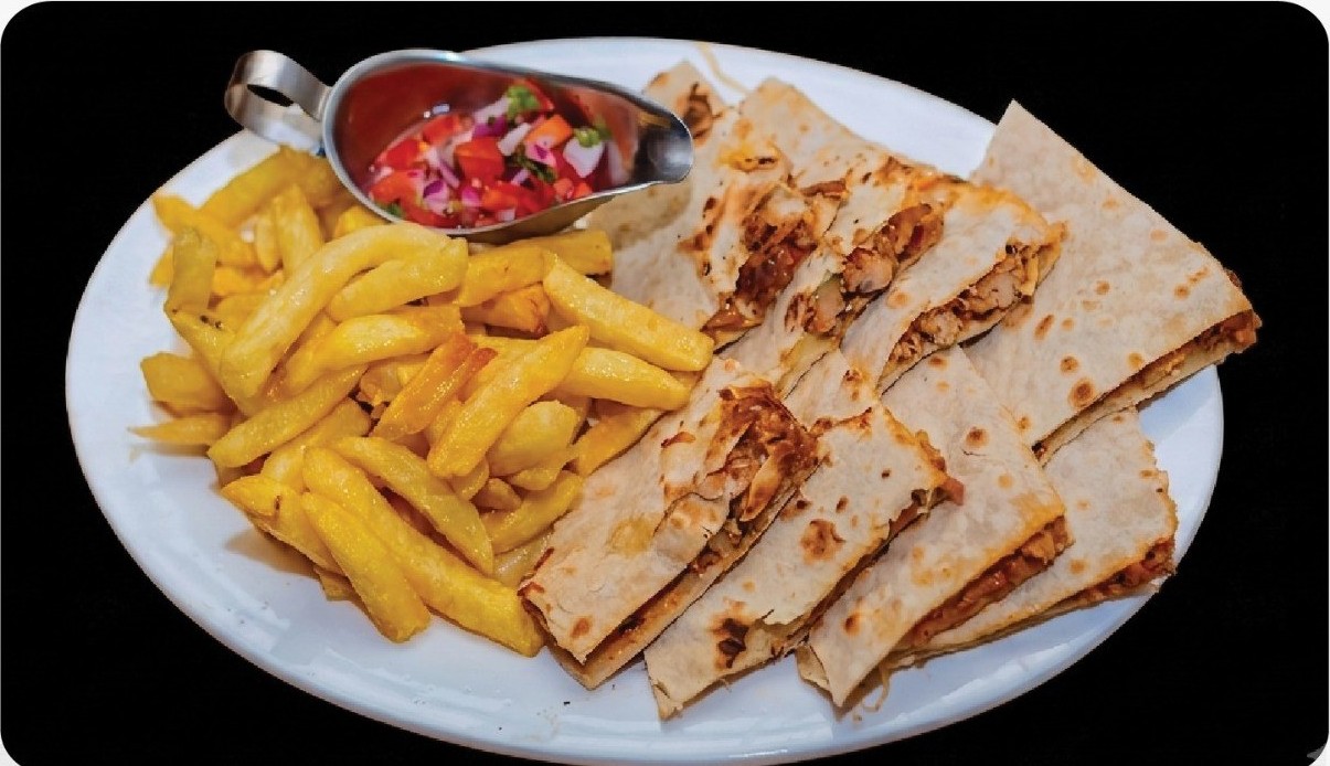 Mexican Quesadilla: Chicken at Olive & Grill