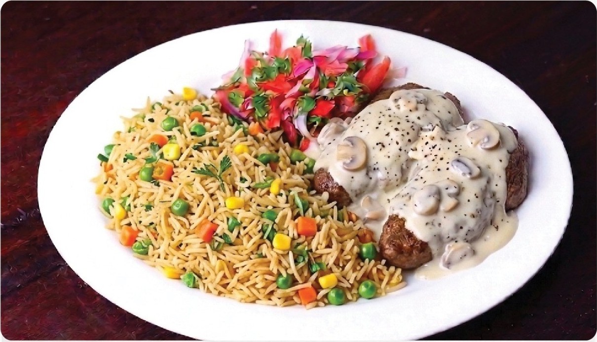 Mushroom Beef Fillet at Olive & Grill
