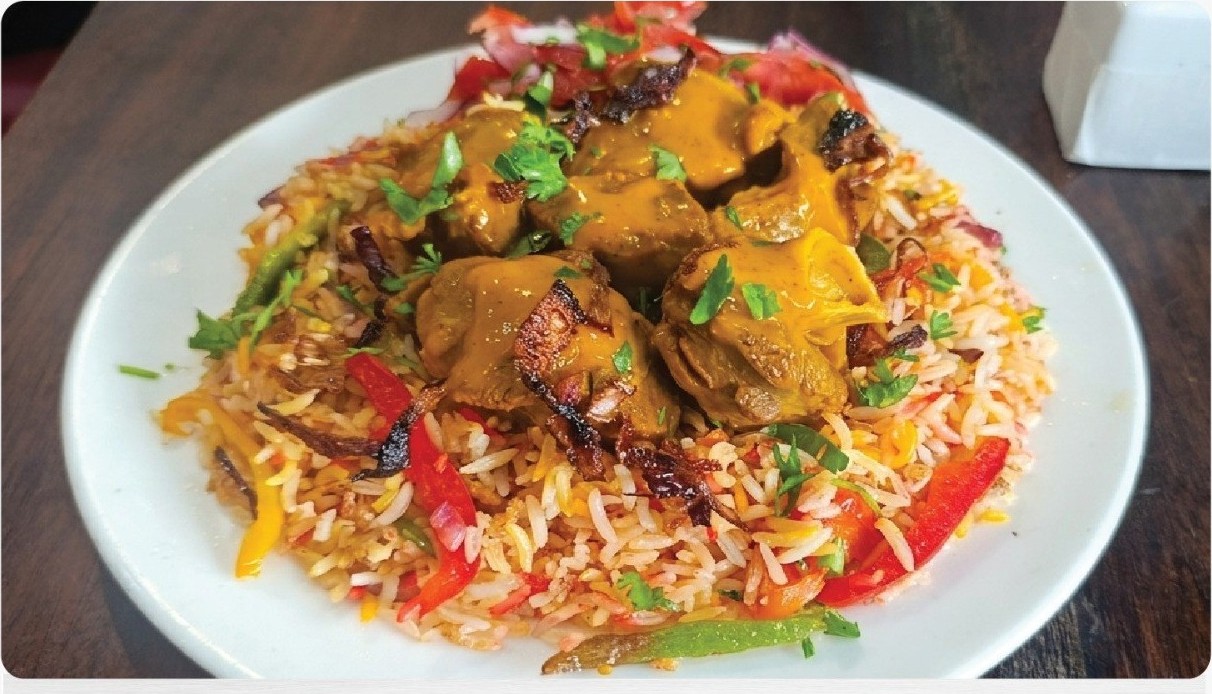 Mutton (Goat) Mandhi with Mandhi Rice at Olive & Grill
