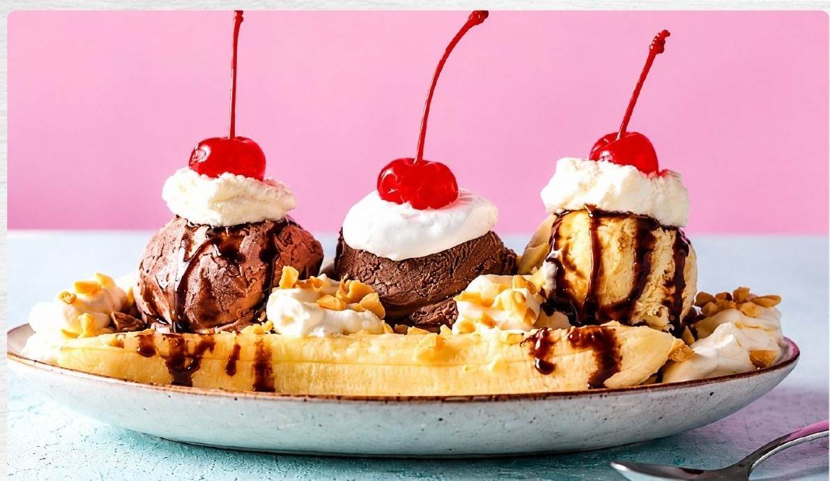 Olive Classic Sundae at Olive & Grill